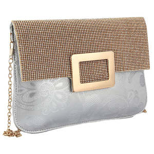 Women's Fancy <b>Clutch</b> 6560 - <b>Silver</b> - Product Image 1