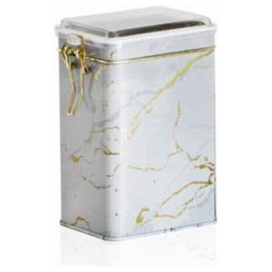 Fermoir en fil blanc marbré 1L et couvercle transparent 75x100x150mm Boîte métallique rectangulaire - Product Image 3