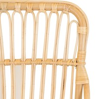 Chaise empilable en osier de style nordique pour l'extérieur, dossier en rotin polyvalent, chaises de jardin et de balcon