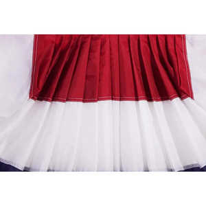 Drapeau plissé en forme d'éventail USA - Ensemble de 3 drapeaux américains en nylon Oxford de 3x6 pieds - Broderie patriotique étoiles et rayures avec en-tête en toile - Product Image 4