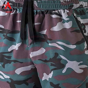 Pantalones cortos de camuflaje para hombre, ropa deportiva transpirable, tela polar de algodón 100%, logotipo personalizado, el último producto de Fitness único - Product Image 6