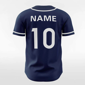 เสื้อเบสบอลโพลีเอสเตอร์ 100% แบบสั่งทำขายส่งสำหรับเด็กผู้ชาย เสื้อซอฟต์บอลติดกระดุมเนื้อนุ่มพร้อมการพิมพ์แบบระเหิดสำหรับเด็ก - Product Image 3