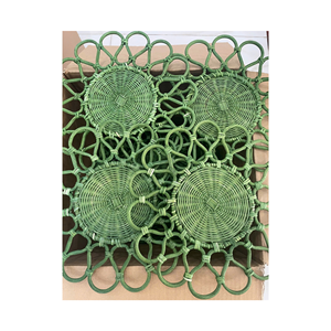 Assiette en rotin de vente chaude pour la décoration de table, assiette en rotin de mariage élégante, assiette en rotin faite à la main naturelle de qualité supérieure - Product Image 2