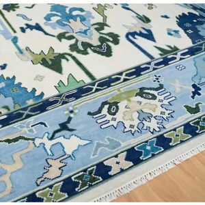 Tapis modernes de luxe faits à la main en laine de soie doux noués à la main tailles personnalisables 5x8 à 12x14 motif abstrait pour les hôtels de bureau à domicile - Product Image 1