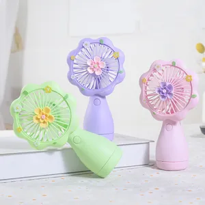 Nouveau Style Fleur Papillon De Poche USB Ventilateur De Poche Portable Ventilateur Électrique Stand Bureau USB 3 Vitesse Silencieux Petit Ventilateur