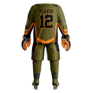 Uniforme de Hockey sobre Hielo para Hombre de Último Diseño y Alta Calidad, Nuevo, 100% Poliéster, Secado Rápido, Transpirable - Product Image 3
