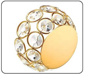 Portavelas de cristal rodeado de oro brillante, portavelas de luz de té brillante, portavelas de boda de lujo para vender - Product Image 5