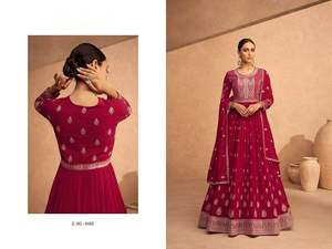 Dernière collection Excellente qualité Nouveau Designer Heavy Faux Georgette Salwar Suit With Embroidery Work Worldwide Exportateur - Product Image 2