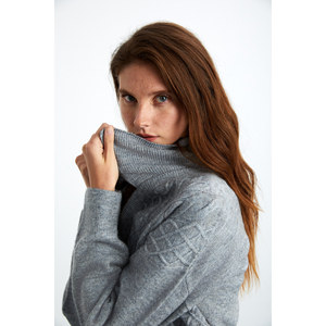 Suéter de Punto Reciclado con Cuello en V para Mujer GRIMELANGE NIPUR - Product Image 6