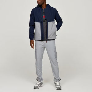 Chándal cortavientos para hombre con capucha deportivo informal de alta calidad, chaqueta ligera personalizada para exteriores para invierno, venta al por mayor - Product Image 1