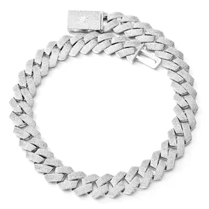 สร้อยคอโซ่แบบโซ่สุดหรูสำหรับผู้ชายประดับทอง14K/18K - Product Image 2