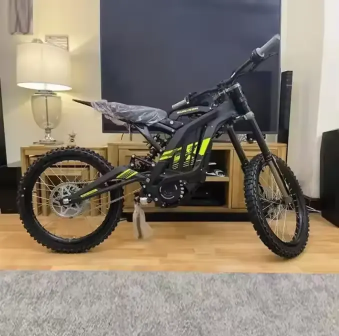 2023ไฟฟ้าDirt eBike Off Road 6000 W 60V 38ah/ 70V 408ahรถจักรยานยนต์แสงBee X Sur Ronม