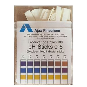 แถบวัดค่า pH สำหรับการทดสอบ 0-6 แถบวัดค่าแบบไม่ไหลเลือด จำนวน 100 ชิ้น - Product Image 1
