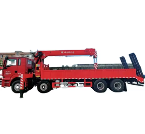 LISTO PARA ENVIAR SHAC-MAN M3000 8x4 Camión Diésel de 350HP con Pluma Telescópica de 16 Toneladas, Transmisión Manual, Euro 5, Escalera Trasera - Product Image 1