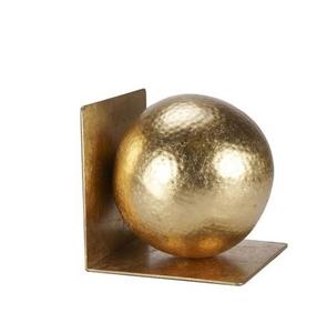 Sujetalibros clásico moderno Acabado dorado Aluminio Elegante Metal en forma de arco Organizador de escritorio Hogar Oficina Sujetalibros Decorativo para el hogar - Product Image 1