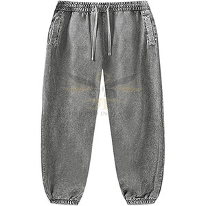 Vente en ligne Meilleures ventes Pantalons de survêtement délavés à l'acide Pantalons de survêtement respirants et confortables Vente en gros - Product Image 2