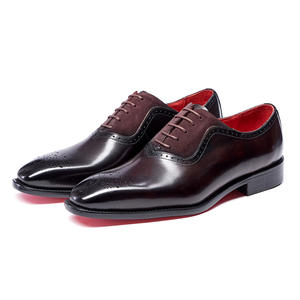 Elegantes Zapatos de Vestir de Cuero para Hombre, Oxfords Modernos para Trabajo Profesional y Eventos, Zapatos de Cuero Genuino con Cordones y Suela Antideslizante - Product Image 2