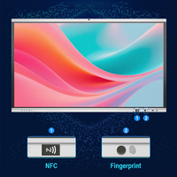 Tableau interactif intelligent pour l'enseignement scolaire, panneaux plats interactifs de 86 pouces, tableau tactile numérique intelligent avec assistance IA IFPD
