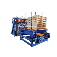 Ligne de production de fabrication de palettes en bois semi-automatique Euro Stringer machine à clouer palette en bois empilable marque à chaud