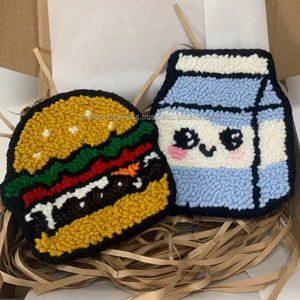 รถไฟเหาะขนสัตว์งานแฮนด์เมดมีหน้ายิ้มน่ารักเข็มเจาะออกแบบได้เองของขวัญให้ความอบอุ่นสำหรับบ้าน - Product Image 1