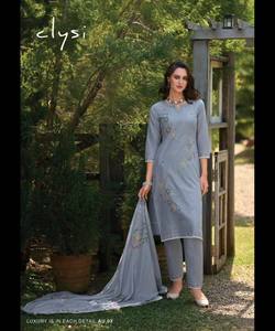 Elegante vestido largo Salwar Kurta para mujer en traje de boda paquistaní Sharara con tenedor vintage y hermosa tela de boutique - Product Image 4