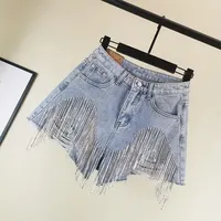 Short d'été taille basse pour femmes de grande taille Short décontracté à trous déchirés Mini Jeans Pantalon en denim Shorts