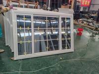 Ventanas Corredizas de PVC de Estilo Colonial Clásico, Diseño Europeo con Rejilla, Nueva Construcción, en Venta