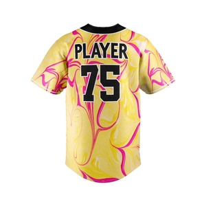 Venta al por mayor de alta calidad Jerseys de béisbol de los hombres logotipo personalizado bordado sublimación Jersey de béisbol - Product Image 6
