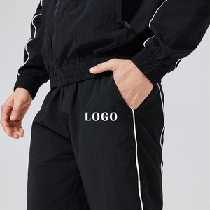 Conjuntos de hombre transpirables y ligeros de talla grande, chándal cortavientos, pantalones para correr, chaqueta transpirable, conjunto cortavientos de dos piezas - Product Image 4