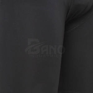 Pantalones cortos de entrenamiento para gimnasio estilo callejero para hombre, pantalones cortos de compresión de Material duradero hechos a medida con patrón sólido - Product Image 6