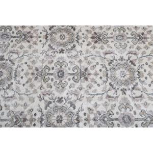 พรมขนาด 2.7x4.4 ฟุต, พรมตุรกีโบราณ, พรมขนสัตว์ลายกราฟิกสีน้ำตาลเทา - Product Image 5