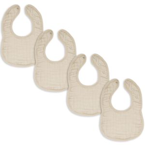 Tissu en mousseline de coton biologique personnalisé à six couches Vêtements pour bébé beige avec teinture et impression Lot de 6 - Product Image 1