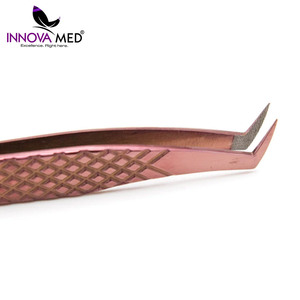 Pince à épiler pour Extension de cils, impression de Logo personnalisé, pointe de Fiber de beauté des yeux, INSTRUMENTS innovants, prix d'usine - Product Image 4