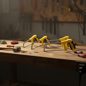 Scie à métaux miniature Stanley avec poignée pistolet, ensemble de 12 pièces - Product Image 3