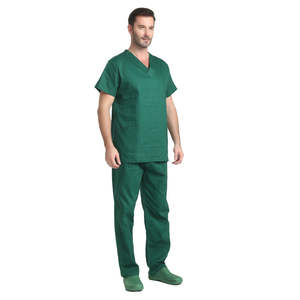 2024 Fashionable Designs Top Quality <b>Stretchy</b> Arrival Classic V-neck, Nurse Uniform Pocket Hospital Uniforms Scrubs Top for <b>Men</b> - Product Image 2