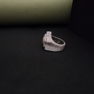 Anillo Hip Hop de diseño de tendencia más vendido personalizado en oro sólido de 14kt con diamante cultivado en laboratorio - Product Image 2