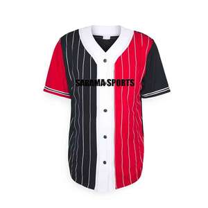 Nouveau style d'uniforme de baseball pour hommes et femmes, impression par sublimation, uniforme personnalisé, taille et logo personnalisés, manches courtes - Product Image 5
