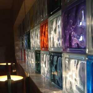 Màu xanh lượn sóng hiệu ứng kính khối 190x190x80mm với ánh sáng tự nhiên khuếch tán rõ ràng kính loại sản phẩm - Product Image 6