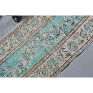 Alfombra clásica de lana azul Beige de 2,9x4,9 pies, patrón de retales de tejido plano turco Vintage para sala de estar, decoraciones de pasillo, látex - Product Image 5