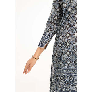 IUSTKSD-827 Traje Casual de 3 Piezas con Estampado Plateado para Verano - Product Image 1