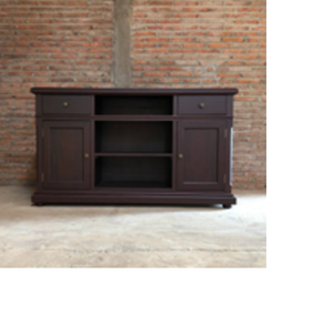 Mueble de Almacenamiento Bajo de Madera de Caoba de la Mejor Calidad, con 4 Cajones y 3 Estantes, Aparador para el Hogar, Oficina o Sala de Estar - Product Image 6