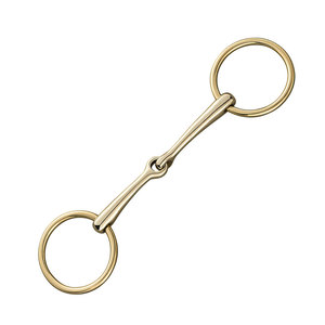 Broca articulada de anillo suelto, broca de filete de caballo de acero inoxidable, tachuela ecuestre, equipo de entrenamiento y equitación para caballos - Product Image 6