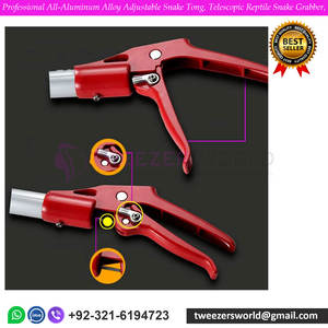 Pinza Profesional para Serpientes, Ajustable, de Aleación de Aluminio, Telescópica, con Mandíbula Ancha en Zigzag - Product Image 3