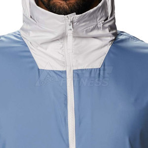 Haute qualité hommes décontracté laine hiver coupe-vent veste Durable léger tissu à capuche col haute rue lettre motif - Product Image 4