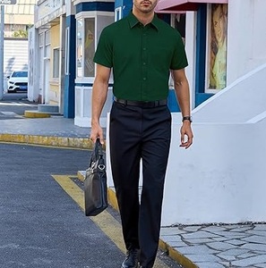 Chemises de smoking respirantes, écologiques, à séchage rapide, 100% coton, de haute qualité, mode, sur mesure, manches longues, coupe ajustée pour hommes - Product Image 4