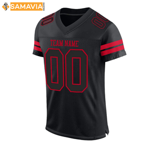 Uniforme de football américain SAMAVIA en polyester à séchage rapide 7V7 du fabricant personnalisé Protection UV ensemble d'été à manches courtes sur mesure - Product Image 1