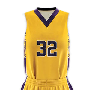 Uniformes de Baloncesto Ligeros 100% Poliéster Transpirables de Secado Rápido sin Mangas, Uniformes de Baloncesto con Impresión por Sublimación Personalizada - Product Image 6