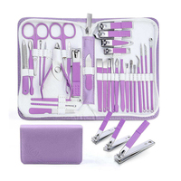 Prix Usine Professionnel Kit Manucure Pédicure Maison et Salon 5-en-1 Coupe-Ongles à Ressort Unique en Acier Inoxydable Léger Réutilisable