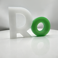 Lettres lumineuses 3D en acrylique, directement de l'usine, 360 °   Éclairage complet avec kit de montage pour enseignes de magasin