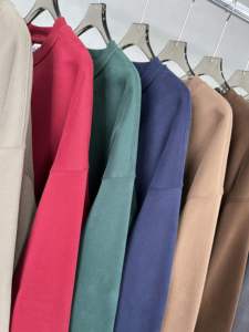 Sudadera de Hombre con Cuello Redondo, Diseño Nuevo, 100% Algodón, Talla Grande, 500 g/m², Técnicas de Bordado, Hombros Caídos, Invierno - Product Image 5